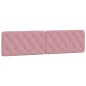 vidaXL Cabecero de cama acolchado terciopelo rosa 200 cm vidaXL Cabecero de cama acolchado terciopelo rosa 200 cm