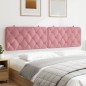 vidaXL Cabecero de cama acolchado terciopelo rosa 200 cm vidaXL Cabecero de cama acolchado terciopelo rosa 200 cm