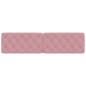vidaXL Cabecero de cama acolchado terciopelo rosa 200 cm vidaXL Cabecero de cama acolchado terciopelo rosa 200 cm