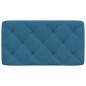 vidaXL Cabecero de cama acolchado terciopelo azul 90 cm vidaXL Cabecero de cama acolchado terciopelo azul 90 cm