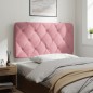 vidaXL Cabecero de cama acolchado terciopelo rosa 100 cm vidaXL Cabecero de cama acolchado terciopelo rosa 100 cm