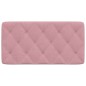 vidaXL Cabecero de cama acolchado terciopelo rosa 100 cm vidaXL Cabecero de cama acolchado terciopelo rosa 100 cm
