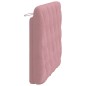 vidaXL Cabecero de cama acolchado terciopelo rosa 100 cm vidaXL Cabecero de cama acolchado terciopelo rosa 100 cm