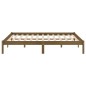 vidaXL Estructura de cama madera maciza pino marrón miel 120x200 cm vidaXL Estructura de cama madera maciza pino marrón miel 120x200 cm