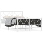 vidaXL Estructura cama metal con cabecero y estribo blanco 120x190 cm vidaXL Estructura cama metal con cabecero y estribo blanco 120x190 cm