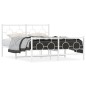 vidaXL Estructura cama metal con cabecero y estribo blanco 135x190 cm vidaXL Estructura cama metal con cabecero y estribo blanco 135x190 cm