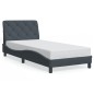 vidaXL Estructura cama con luces LED terciopelo gris oscuro 80x200 cm vidaXL Estructura cama con luces LED terciopelo gris oscuro 80x200 cm