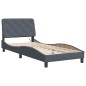 vidaXL Estructura cama con luces LED terciopelo gris oscuro 80x200 cm vidaXL Estructura cama con luces LED terciopelo gris oscuro 80x200 cm