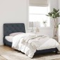 vidaXL Estructura cama con luces LED terciopelo gris oscuro 80x200 cm vidaXL Estructura cama con luces LED terciopelo gris oscuro 80x200 cm