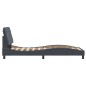 vidaXL Estructura cama con luces LED terciopelo gris oscuro 80x200 cm vidaXL Estructura cama con luces LED terciopelo gris oscuro 80x200 cm