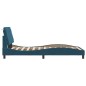 vidaXL Estructura de cama con luces LED terciopelo azul 100x200 cm vidaXL Estructura de cama con luces LED terciopelo azul 100x200 cm