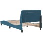 vidaXL Estructura de cama con luces LED terciopelo azul 100x200 cm vidaXL Estructura de cama con luces LED terciopelo azul 100x200 cm
