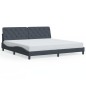 vidaXL Estructura cama con luces LED terciopelo gris oscuro 200x200 cm vidaXL Estructura cama con luces LED terciopelo gris oscuro 200x200 cm
