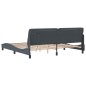 vidaXL Estructura cama con luces LED terciopelo gris oscuro 200x200 cm vidaXL Estructura cama con luces LED terciopelo gris oscuro 200x200 cm