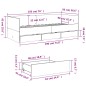 vidaXL Tumbona con cajones madera de ingeniería blanco 90x190 cm