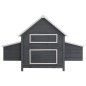 vidaXL Gallinero de madera gris 157x97x110 cm vidaXL Gallinero de madera gris 157x97x110 cm