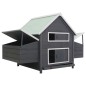 vidaXL Gallinero de madera gris 157x97x110 cm vidaXL Gallinero de madera gris 157x97x110 cm