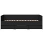 vidaXL Tumbona con cajones madera de ingeniería negro 90x200 cm