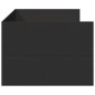 vidaXL Tumbona con cajones madera de ingeniería negro 90x200 cm