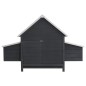 vidaXL Gallinero de madera gris 157x97x110 cm vidaXL Gallinero de madera gris 157x97x110 cm