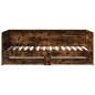 vidaXL Tumbona con cajones madera ingeniería roble ahumado 90x200 cm vidaXL Tumbona con cajones madera ingeniería roble ahumado 90x200 cm