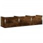 vidaXL Mueble de pared madera ingeniería roble ahumado 75x18x16,5 cm vidaXL Mueble de pared madera ingeniería roble ahumado 75x18x16,5 cm