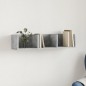 vidaXL Mueble de pared madera ingeniería gris hormigón 75x18x16,5 cm vidaXL Mueble de pared madera ingeniería gris hormigón 75x18x16,5 cm