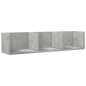 vidaXL Mueble de pared madera ingeniería gris hormigón 75x18x16,5 cm vidaXL Mueble de pared madera ingeniería gris hormigón 75x18x16,5 cm