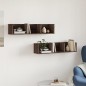 vidaXL Muebles de pared 2 unidades madera de ingeniería marrón roble vidaXL Muebles de pared 2 unidades madera de ingeniería marrón roble