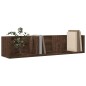 vidaXL Muebles de pared 2 unidades madera de ingeniería marrón roble vidaXL Muebles de pared 2 unidades madera de ingeniería marrón roble