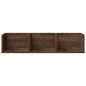 vidaXL Muebles de pared 2 unidades madera de ingeniería marrón roble vidaXL Muebles de pared 2 unidades madera de ingeniería marrón roble