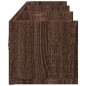 vidaXL Muebles de pared 2 unidades madera de ingeniería marrón roble vidaXL Muebles de pared 2 unidades madera de ingeniería marrón roble