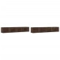 vidaXL Muebles de pared 2 uds madera marrón roble 99x18x16,5 cm vidaXL Muebles de pared 2 uds madera marrón roble 99x18x16,5 cm
