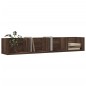 vidaXL Muebles de pared 2 uds madera marrón roble 99x18x16,5 cm vidaXL Muebles de pared 2 uds madera marrón roble 99x18x16,5 cm