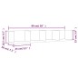 vidaXL Muebles de pared 2 uds madera marrón roble 99x18x16,5 cm vidaXL Muebles de pared 2 uds madera marrón roble 99x18x16,5 cm