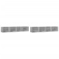 vidaXL Muebles de pared 2 uds madera gris Sonoma 99x18x16,5 cm vidaXL Muebles de pared 2 uds madera gris Sonoma 99x18x16,5 cm