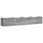 vidaXL Muebles de pared 2 uds madera gris Sonoma 99x18x16,5 cm vidaXL Muebles de pared 2 uds madera gris Sonoma 99x18x16,5 cm