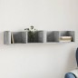 vidaXL Mueble de pared madera ingeniería gris hormigón 99x18x16,5 cm vidaXL Mueble de pared madera ingeniería gris hormigón 99x18x16,5 cm
