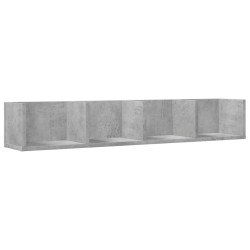 vidaXL Mueble de pared madera ingeniería gris hormigón 99x18x16,5 cm