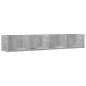vidaXL Mueble de pared madera ingeniería gris hormigón 99x18x16,5 cm vidaXL Mueble de pared madera ingeniería gris hormigón 99x18x16,5 cm