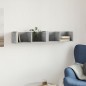 vidaXL Mueble de pared madera ingeniería gris hormigón 99x18x16,5 cm vidaXL Mueble de pared madera ingeniería gris hormigón 99x18x16,5 cm