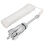 vidaXL Ancla plegable con cuerda hierro maleable plateado 6 kg vidaXL Ancla plegable con cuerda hierro maleable plateado 6 kg