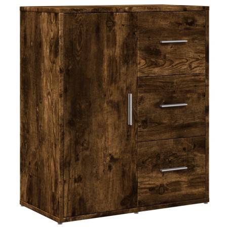 vidaXL Aparador de madera de ingeniería roble ahumado 60x31x70 cm