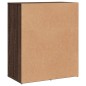 vidaXL Aparador de madera de ingeniería marrón roble 60x31x70 cm vidaXL Aparador de madera de ingeniería marrón roble 60x31x70 cm