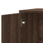 vidaXL Aparador de madera de ingeniería marrón roble 60x31x70 cm vidaXL Aparador de madera de ingeniería marrón roble 60x31x70 cm