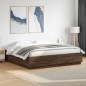 vidaXL Estructura de cama madera de ingeniería marrón roble 200x200 cm vidaXL Estructura de cama madera de ingeniería marrón roble 200x200 cm