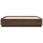 vidaXL Estructura de cama madera de ingeniería marrón roble 200x200 cm vidaXL Estructura de cama madera de ingeniería marrón roble 200x200 cm