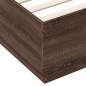 vidaXL Estructura de cama madera de ingeniería marrón roble 200x200 cm vidaXL Estructura de cama madera de ingeniería marrón roble 200x200 cm