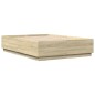 vidaXL Estructura de cama madera de ingeniería roble Sonoma 120x200 cm