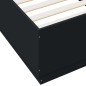 vidaXL Estructura de cama madera de ingeniería negra 90x200 cm vidaXL Estructura de cama madera de ingeniería negra 90x200 cm